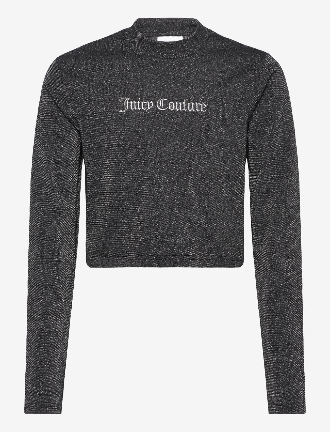 Juicy Couture - Lurex Jersey turtle Neck LS Top - pikkade varrukatega t-särgid - black - 0
