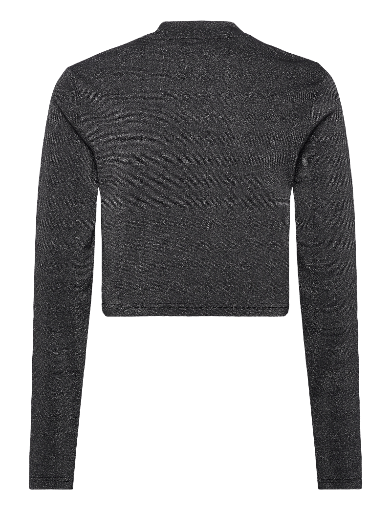 Juicy Couture - Lurex Jersey turtle Neck LS Top - pikkade varrukatega t-särgid - black - 1