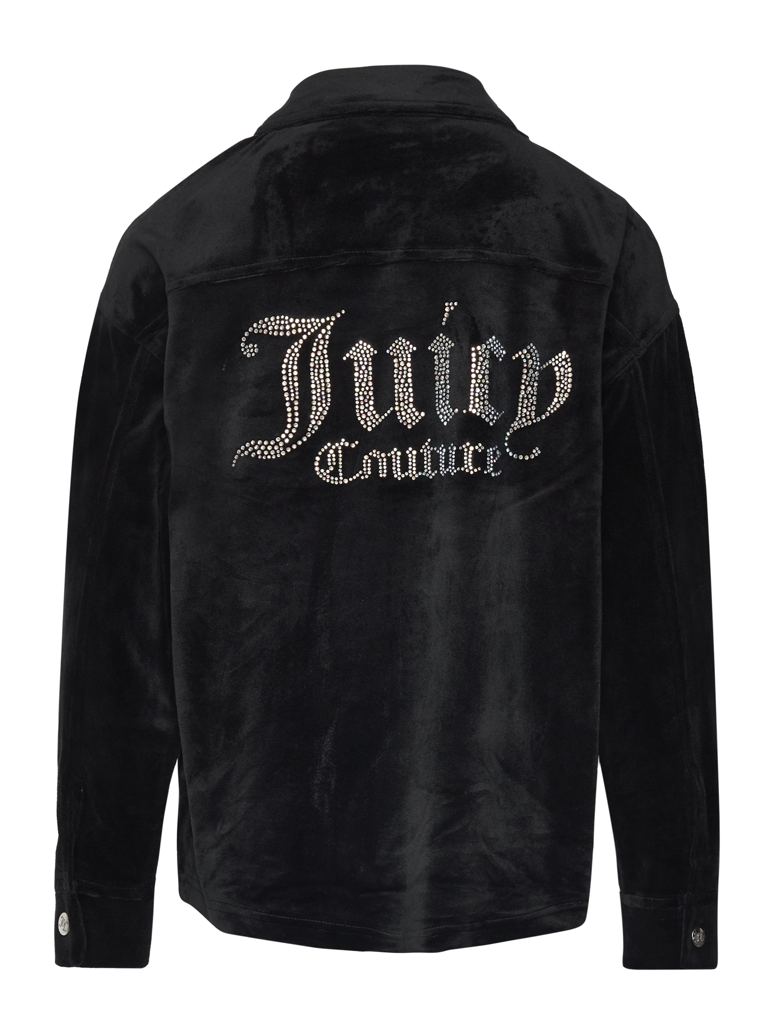 Juicy Couture - Diamante Velour Overshirt - jet black - 1