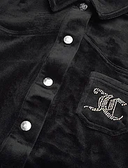 Juicy Couture - Diamante Velour Overshirt - overshirts - jet black - 2