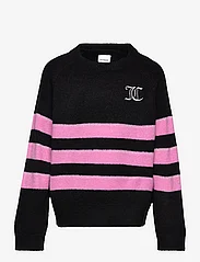 Juicy Couture - Juicy Textured Stripe Jumper - tröjor - black - 0