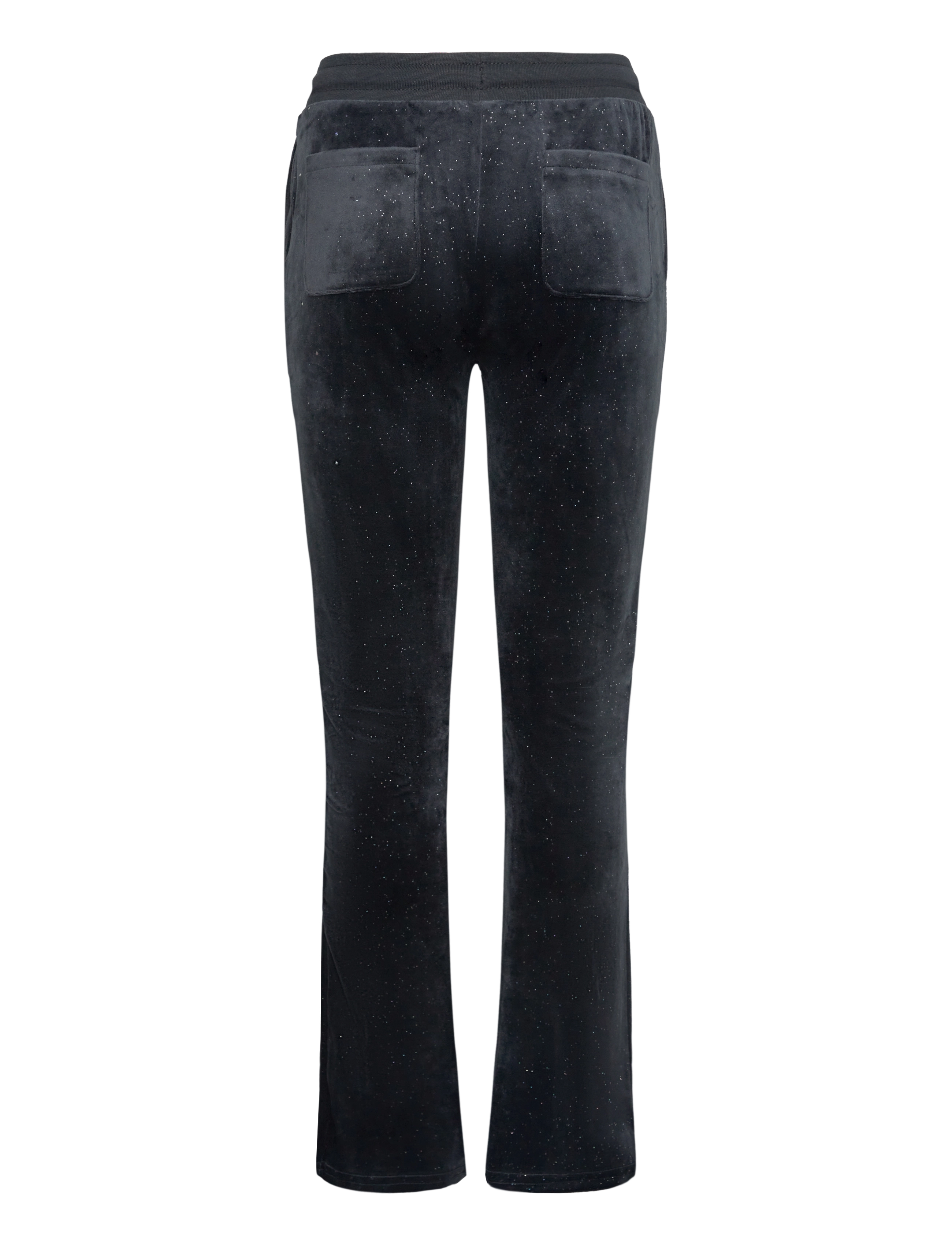 Juicy Couture - Glitter Velour Bootcut - jet black - 1