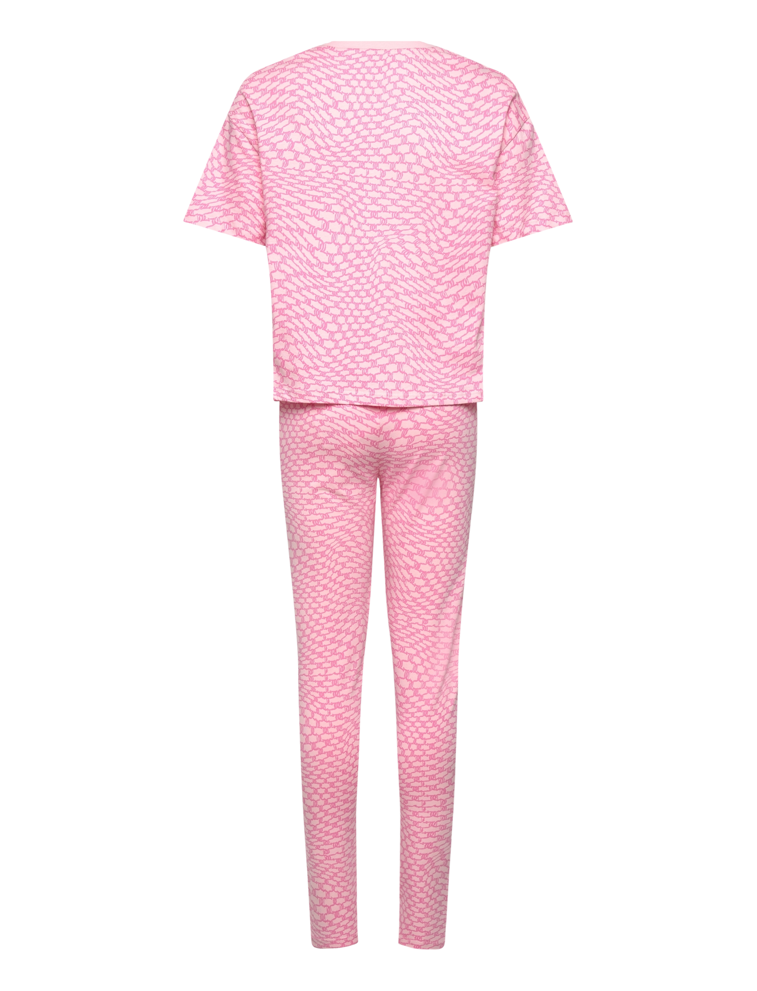 Juicy Couture - Warped Juicy SS Tee and Legging Lounge Set - almond blossom - 1