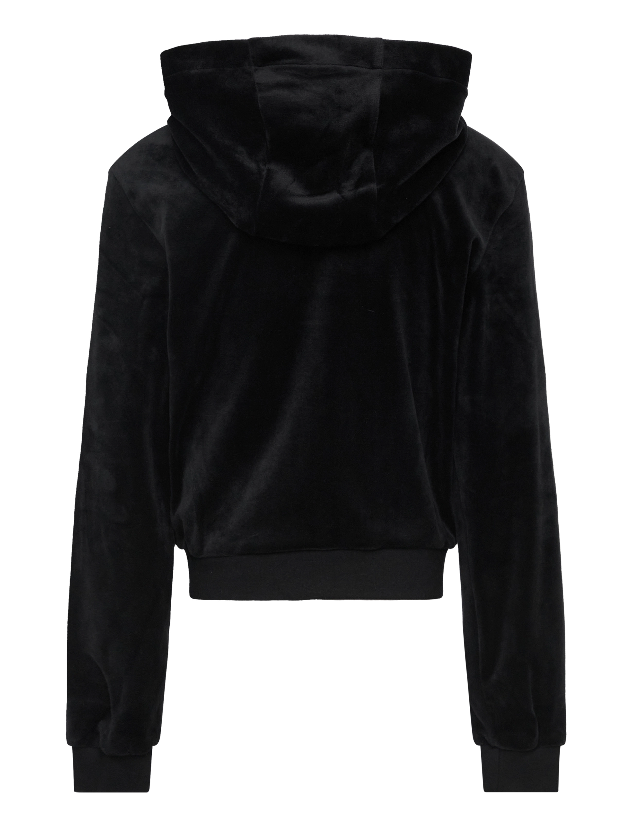 Juicy Couture - Tonal Embro Velour Zip Thru Hoodie - jet black - 1