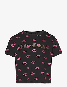 Luxe Crown Print SS Boxy Tee, Juicy Couture