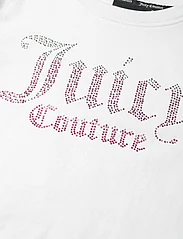 Juicy Couture - Luxe Ombre Diamante SS Boxy Tee - kortermede t-skjorter - bright white - 2