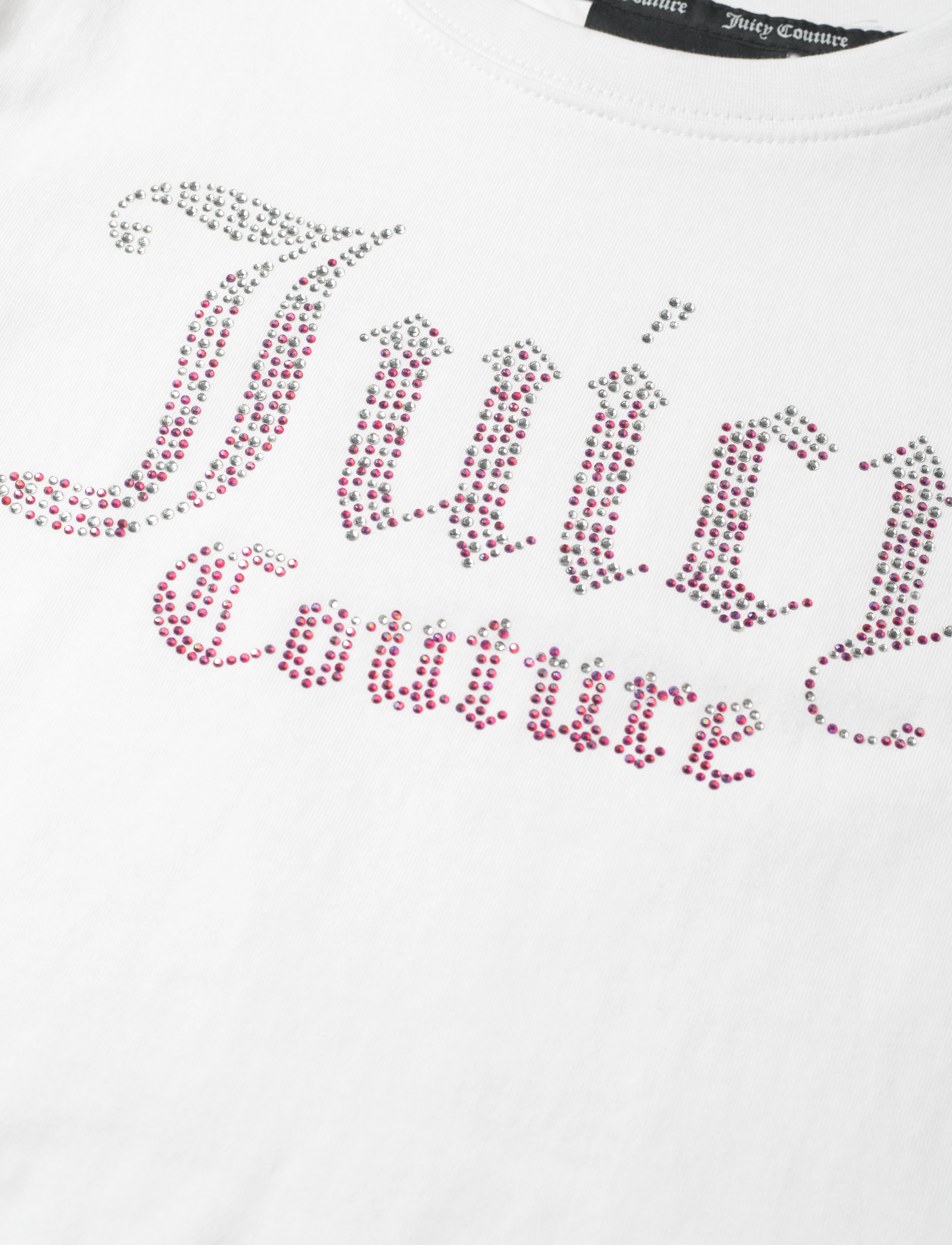 Juicy Couture - Luxe Ombre Diamante SS Boxy Tee - bright white - 2