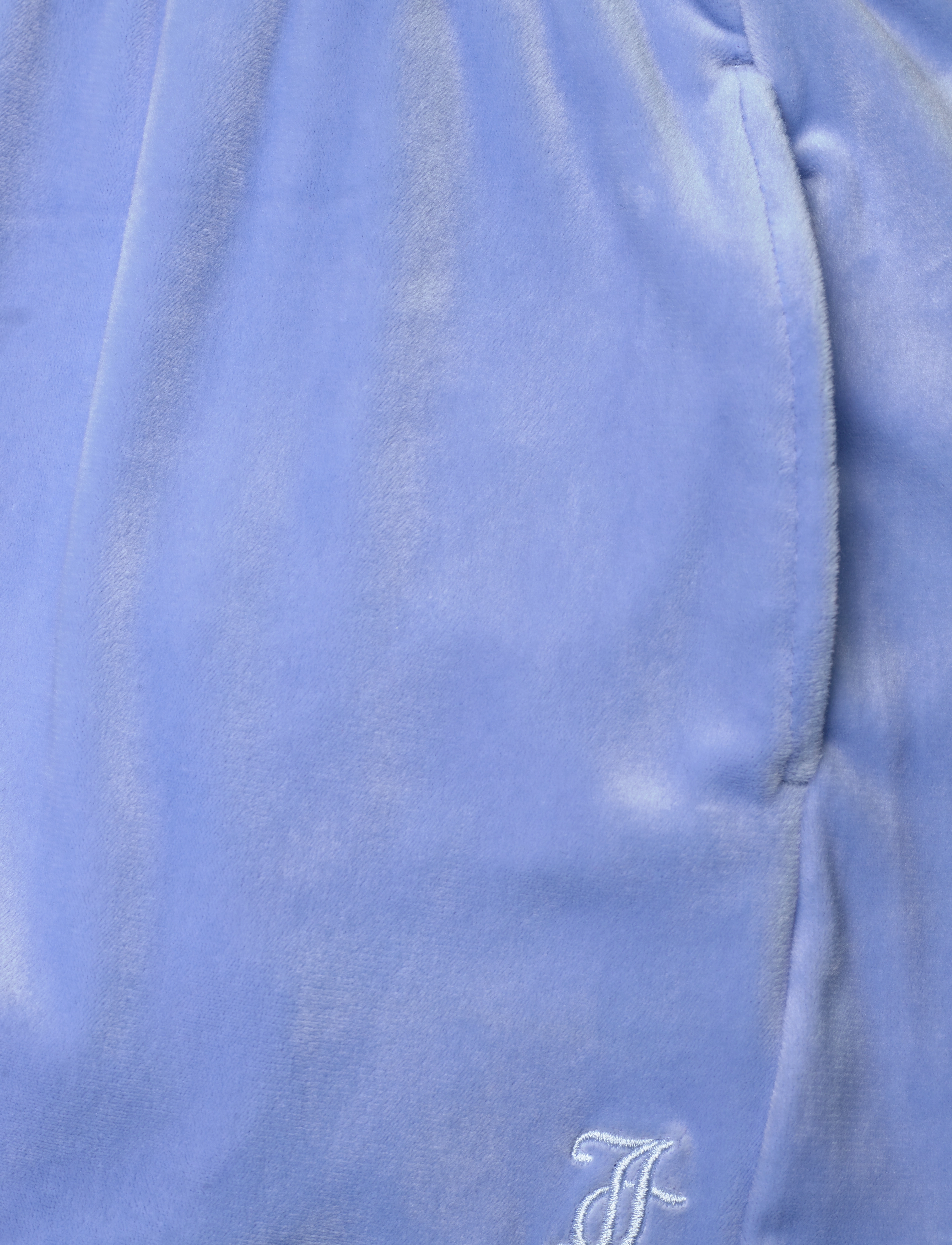 Juicy Couture - Tonal Embro Velour Short - della robbia blue - 2