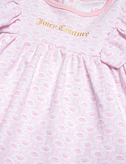 Juicy Couture - JC AOP Dress & Knicker & Bow Set - kurzärmelige babykleider - bright white - 4