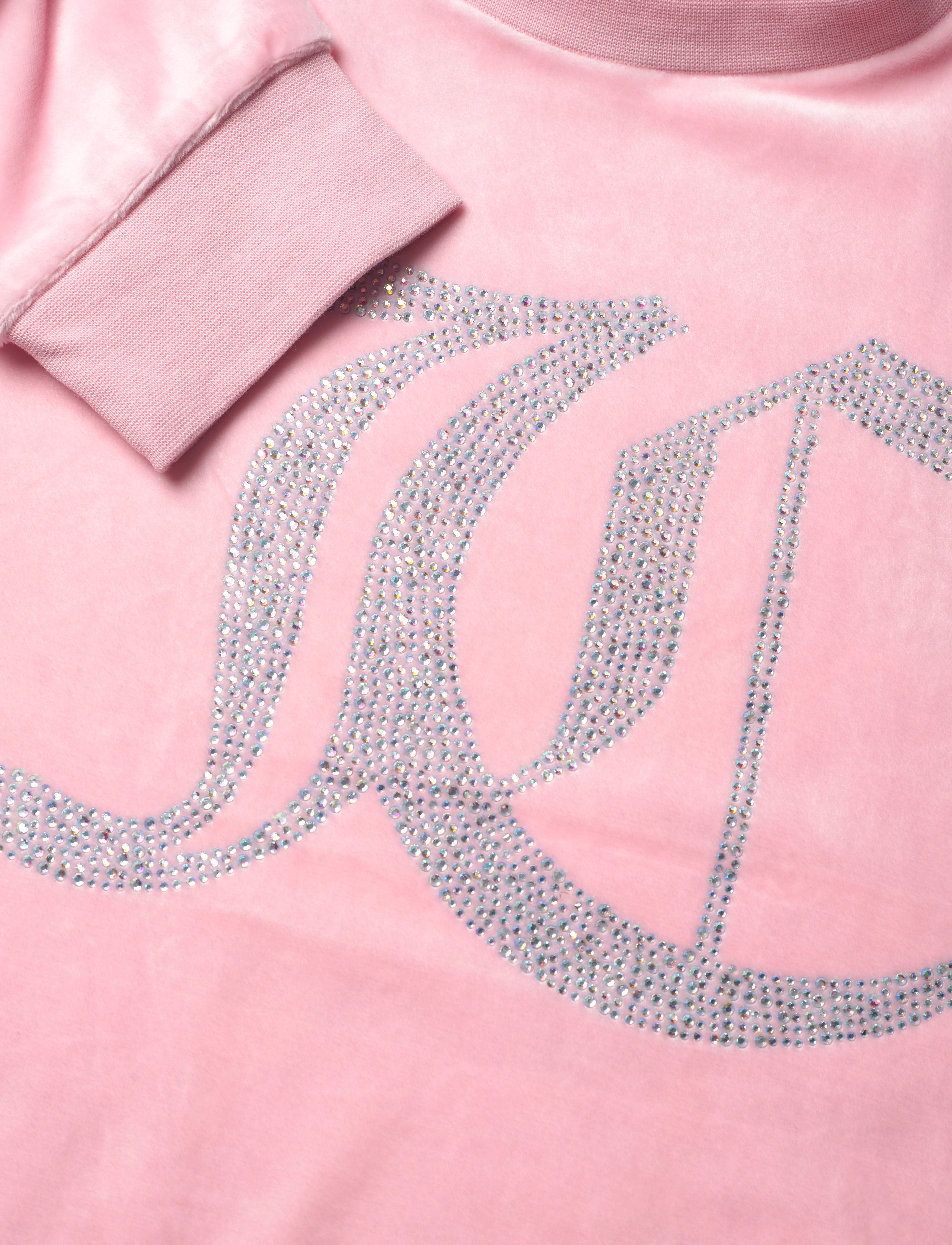 Juicy Couture - Diamante Velour Crew - almond blossom - 2