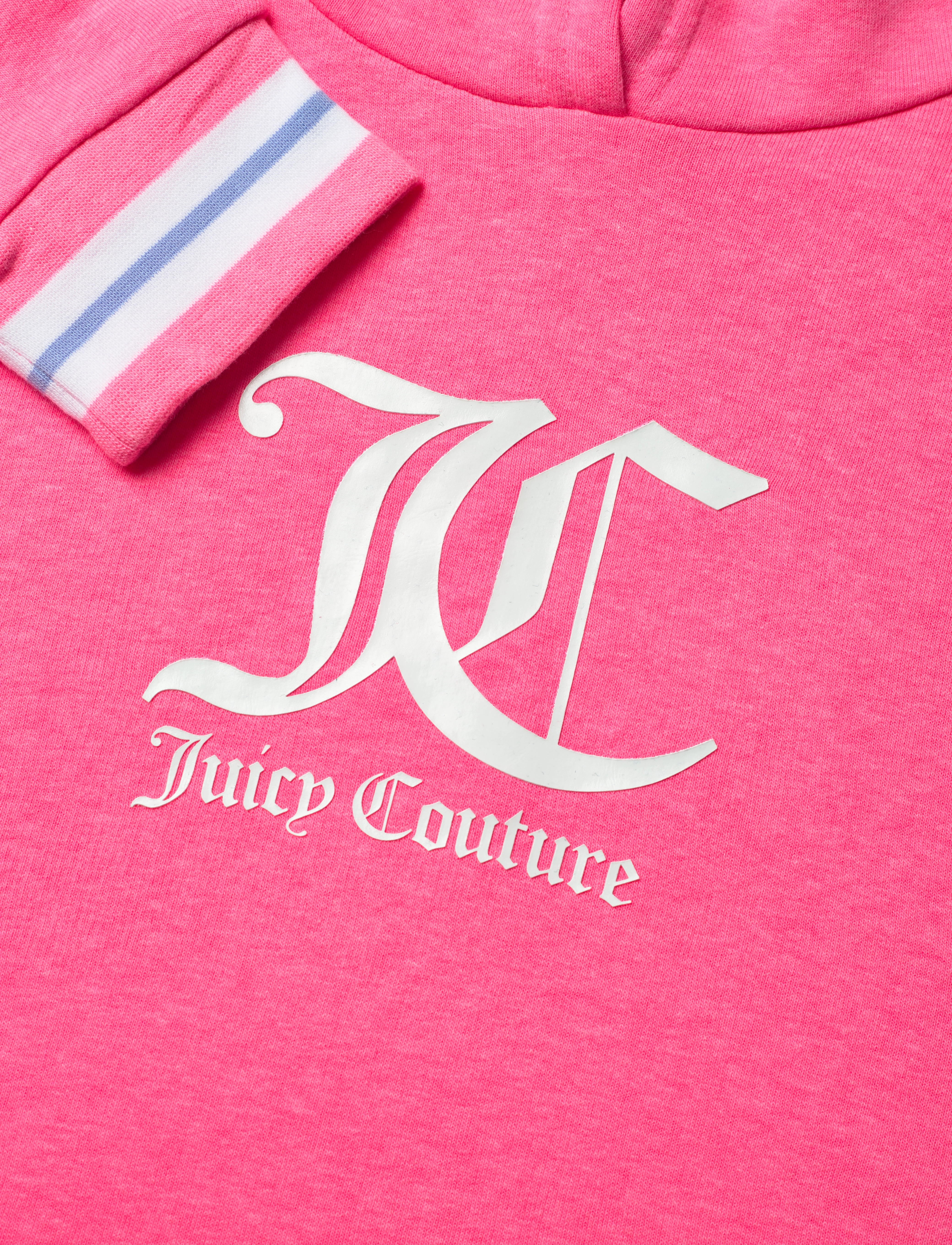 Juicy Couture - Juicy Rib Tipping OTH Hoodie LB - summer neon pink - 2