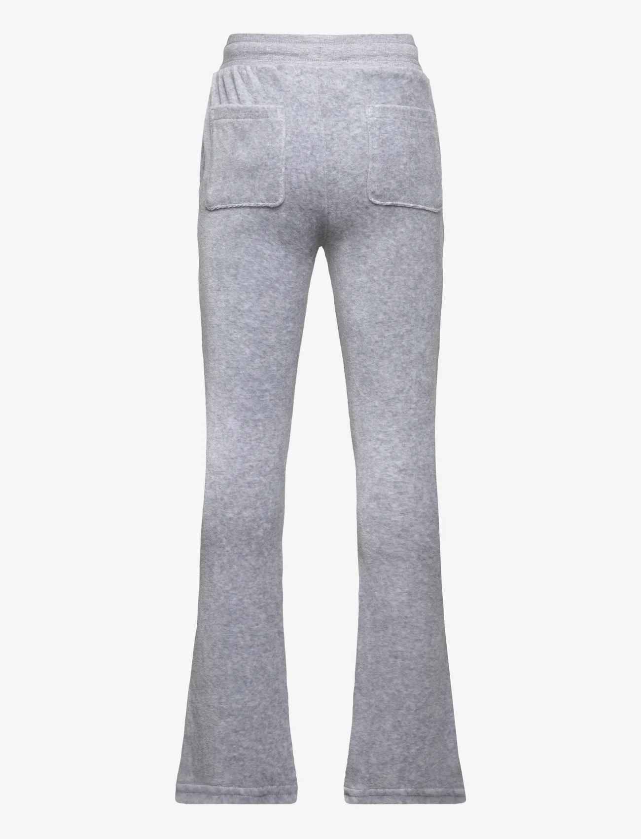 Juicy Couture - Diamante Velour Bootcut - sportinės kelnės - heather grey - 1