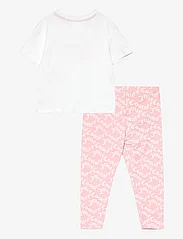 Juicy Couture - Glitter Print Tee and Juicy AOP Legging Set - sett með stuttermabol - bright white - 1