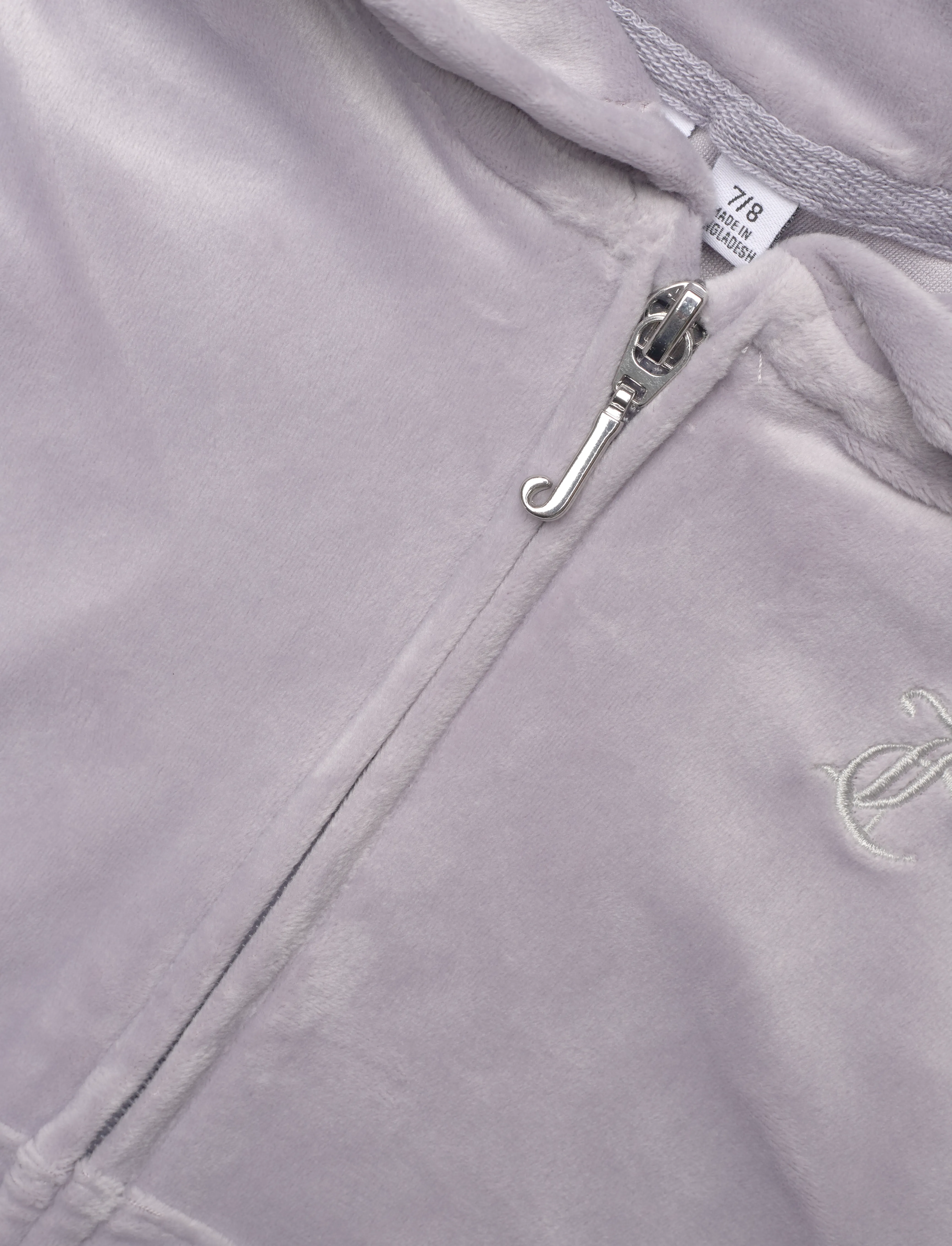 Juicy Couture - Tonal Zip Through Hoodie - hættetrøjer - dapple grey - 2