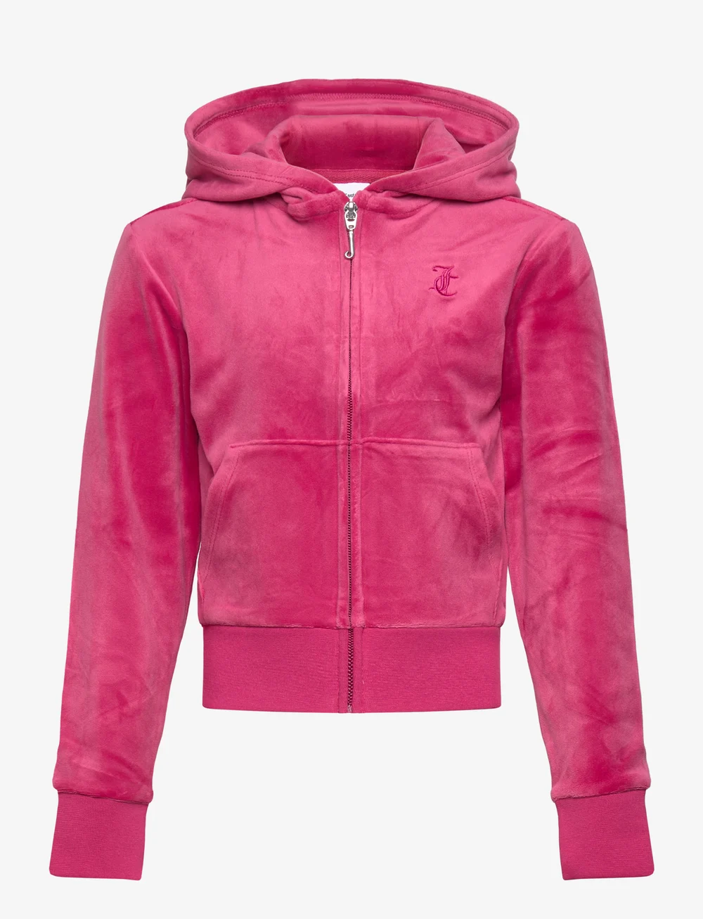 Juicy Couture - Tonal Zip Through Hoodie - hættetrøjer - sangria - 0