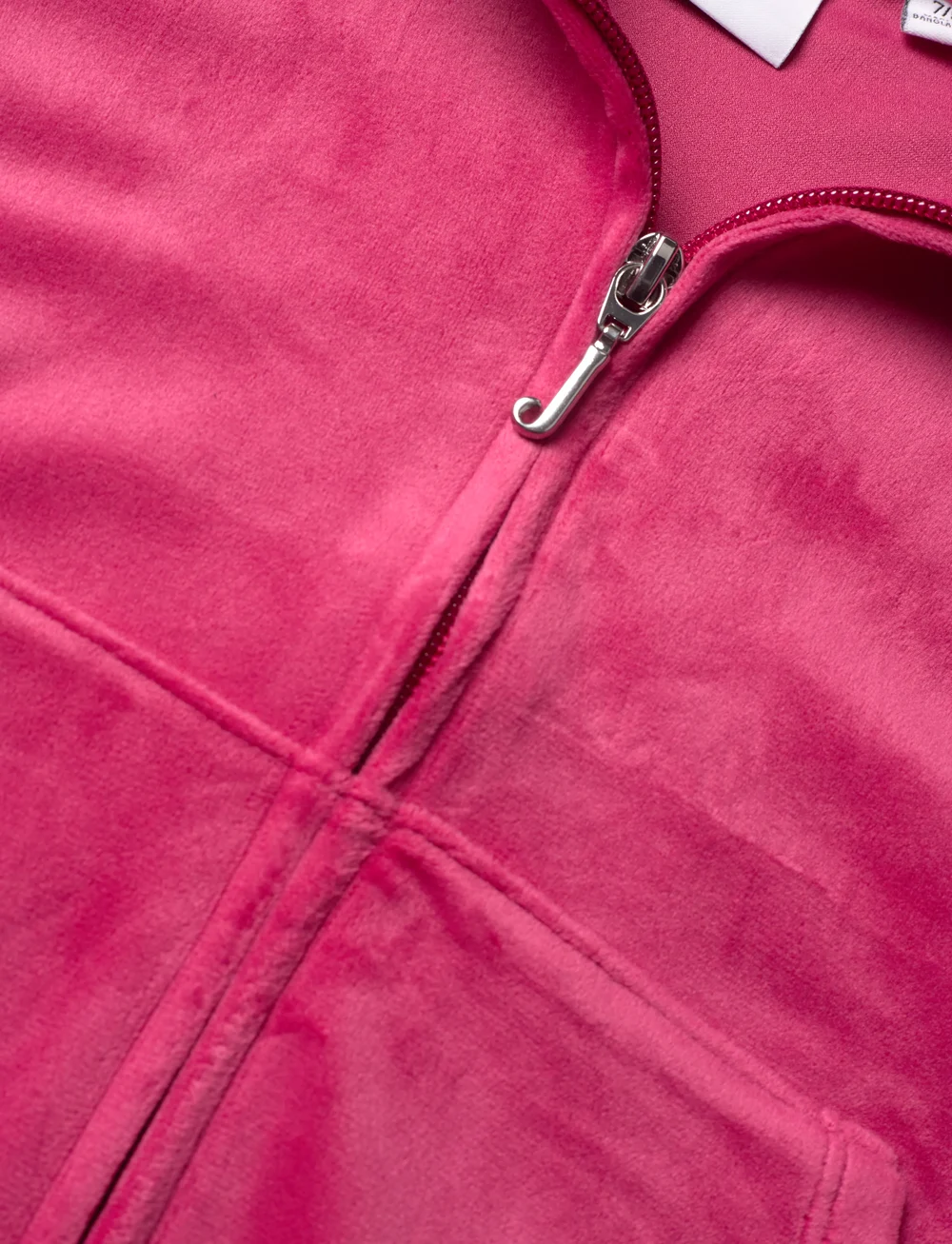 Juicy Couture - Tonal Zip Through Hoodie - hættetrøjer - sangria - 2