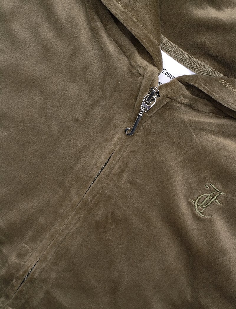 Juicy Couture - Tonal Zip Through Hoodie - kapuutsiga dressipluusid - tea leaf - 2