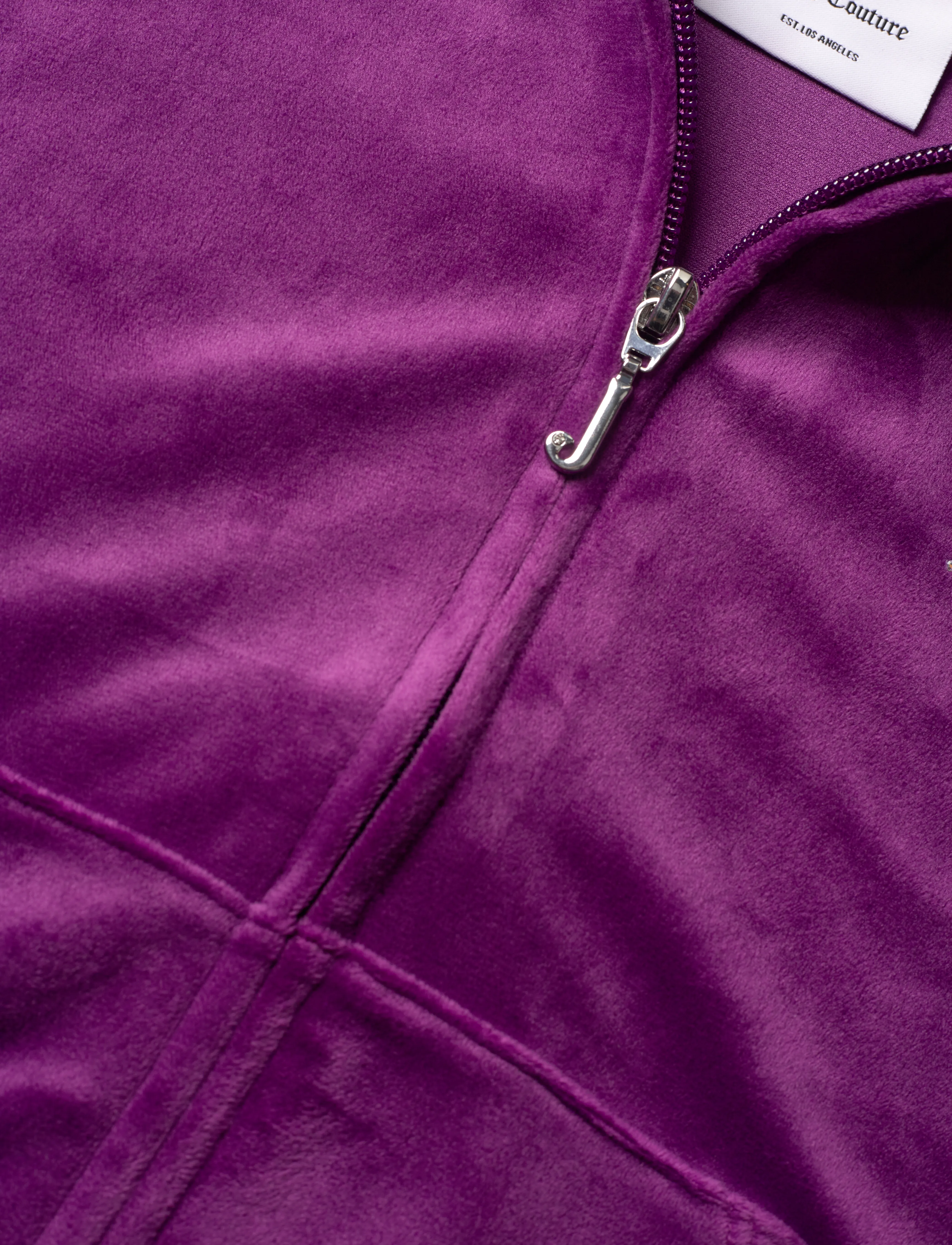 Juicy Couture - Diamante Zip Through Hoodie - gloxinia - 2