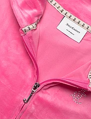 Juicy Couture - Diamante Zip Through Hoodie - huvtröjor - hot pink - 2
