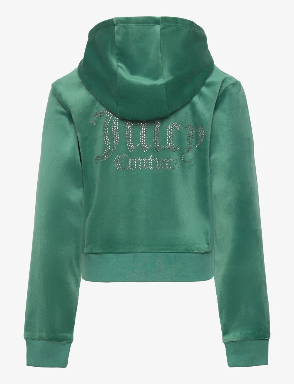 Juicy Couture - Diamante Zip Through Hoodie - hættetrøjer - posy green - 1