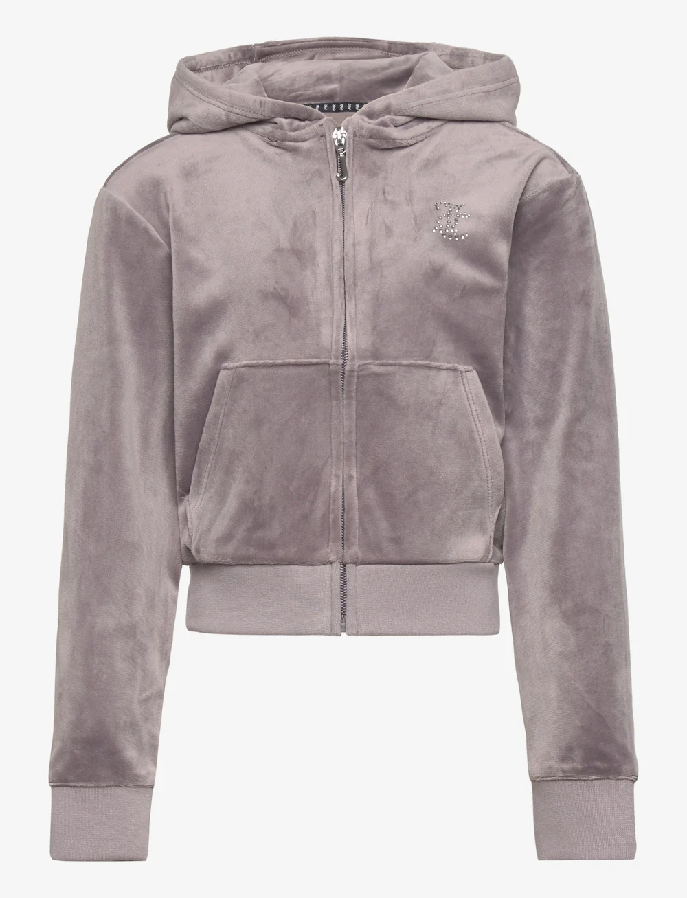 Juicy Couture - Diamante Zip Through Hoodie - hættetrøjer - rabbit - 0