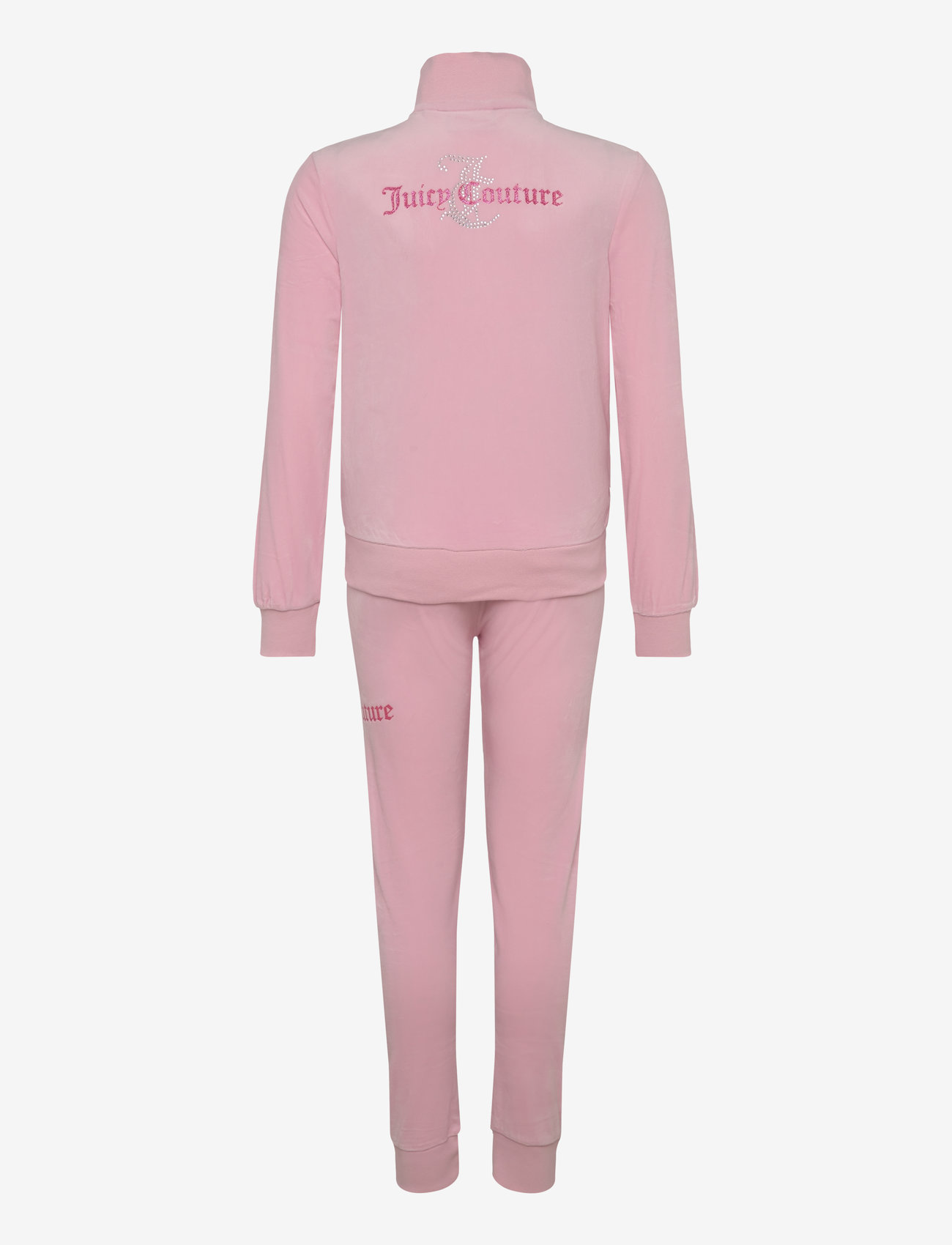 Juicy Couture - Diamante Zip Thru & Slim Jogger Set - joggingsæt - almond blossom - 1