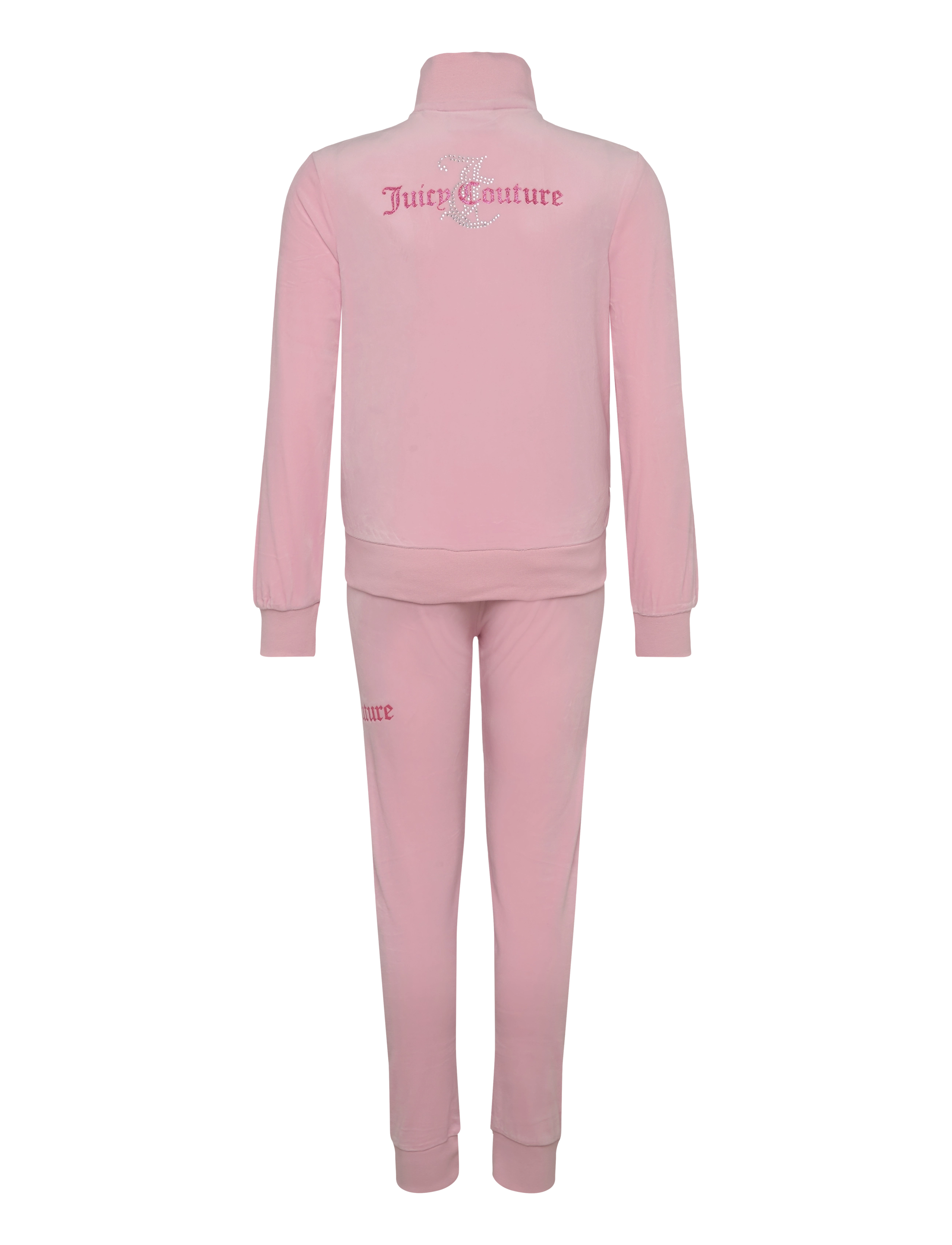 Juicy Couture - Diamante Zip Thru & Slim Jogger Set - almond blossom - 1