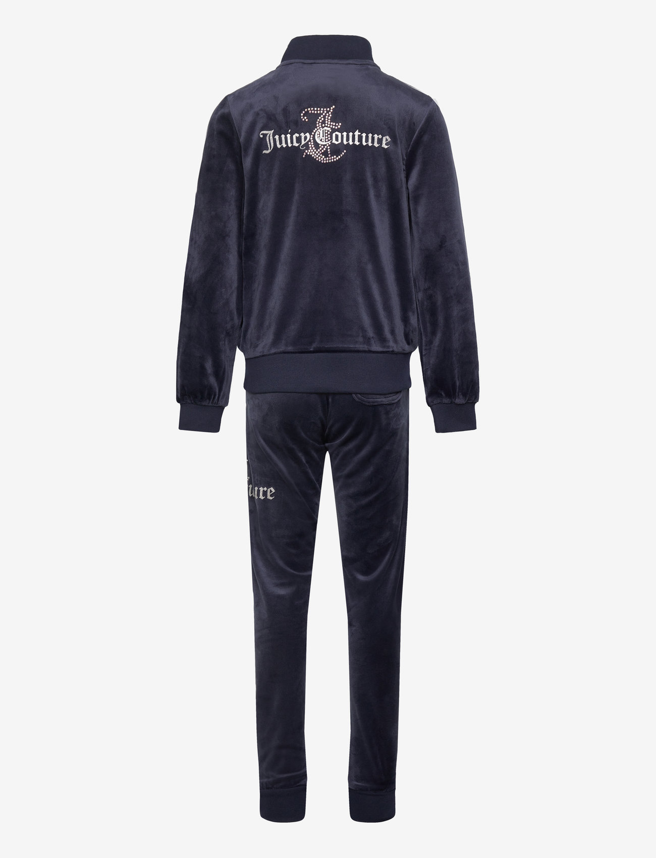 Juicy Couture - Diamante Zip Thru & Slim Jogger Set - joggingsæt - night sky - 1