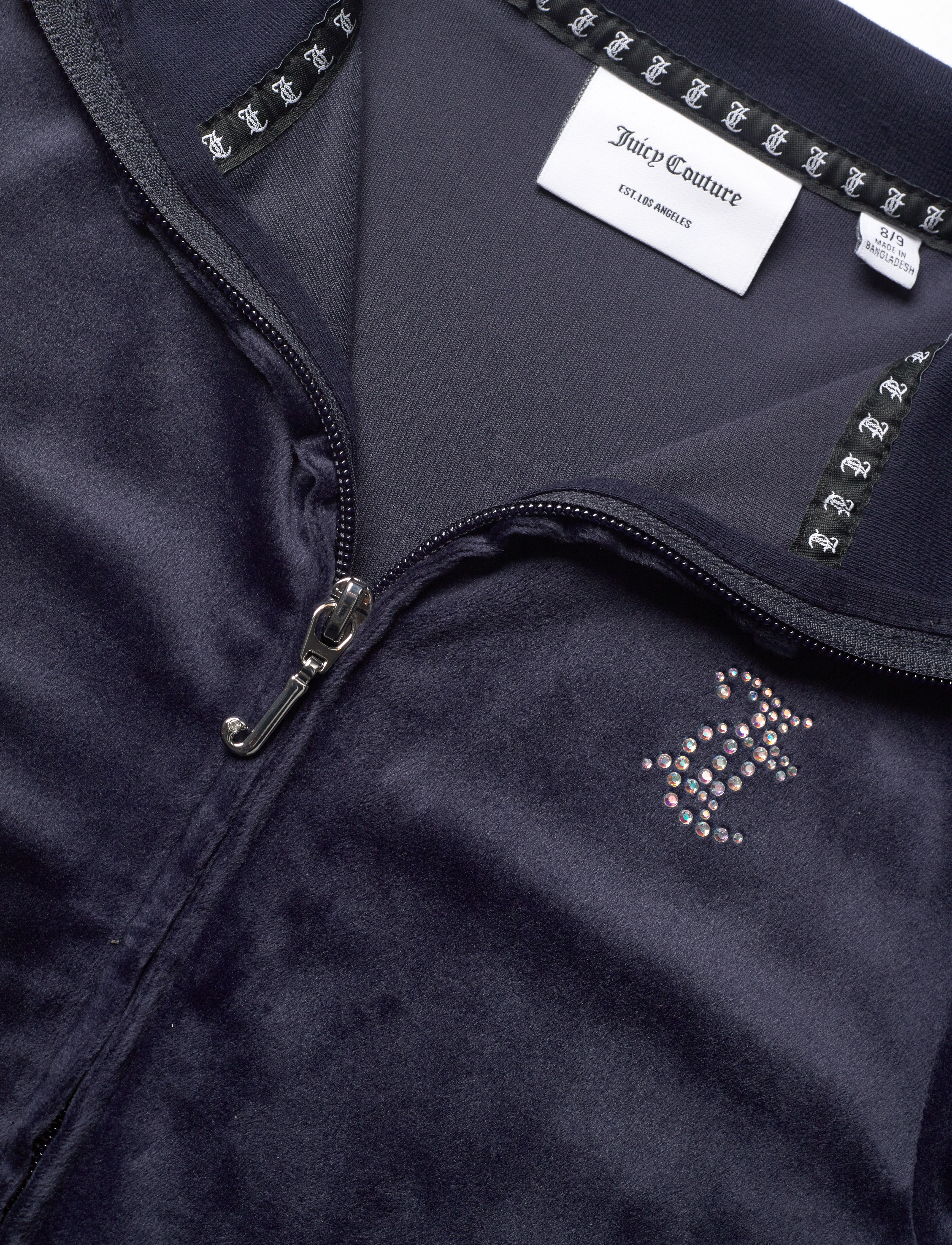 Juicy Couture - Diamante Zip Thru & Slim Jogger Set - night sky - 4