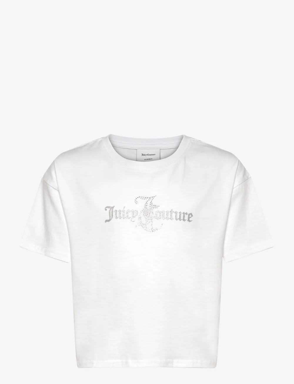 Juicy Couture - Glitter & Diamante Boxy SS Tee - kurzärmelige - bright white - 0