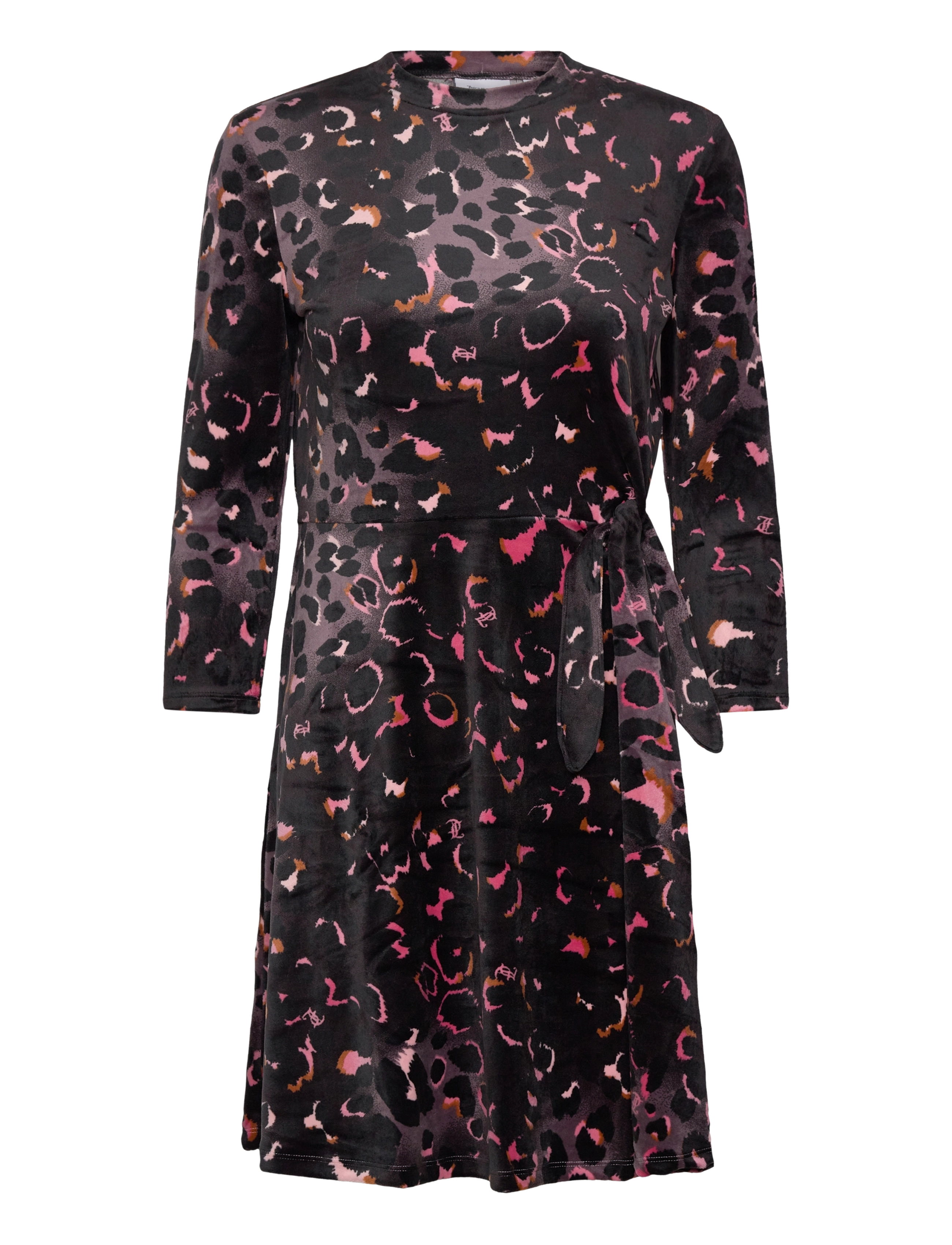 Juicy Couture Juicy Leopard Print Velour Dress - Kjoler - BLACK / black