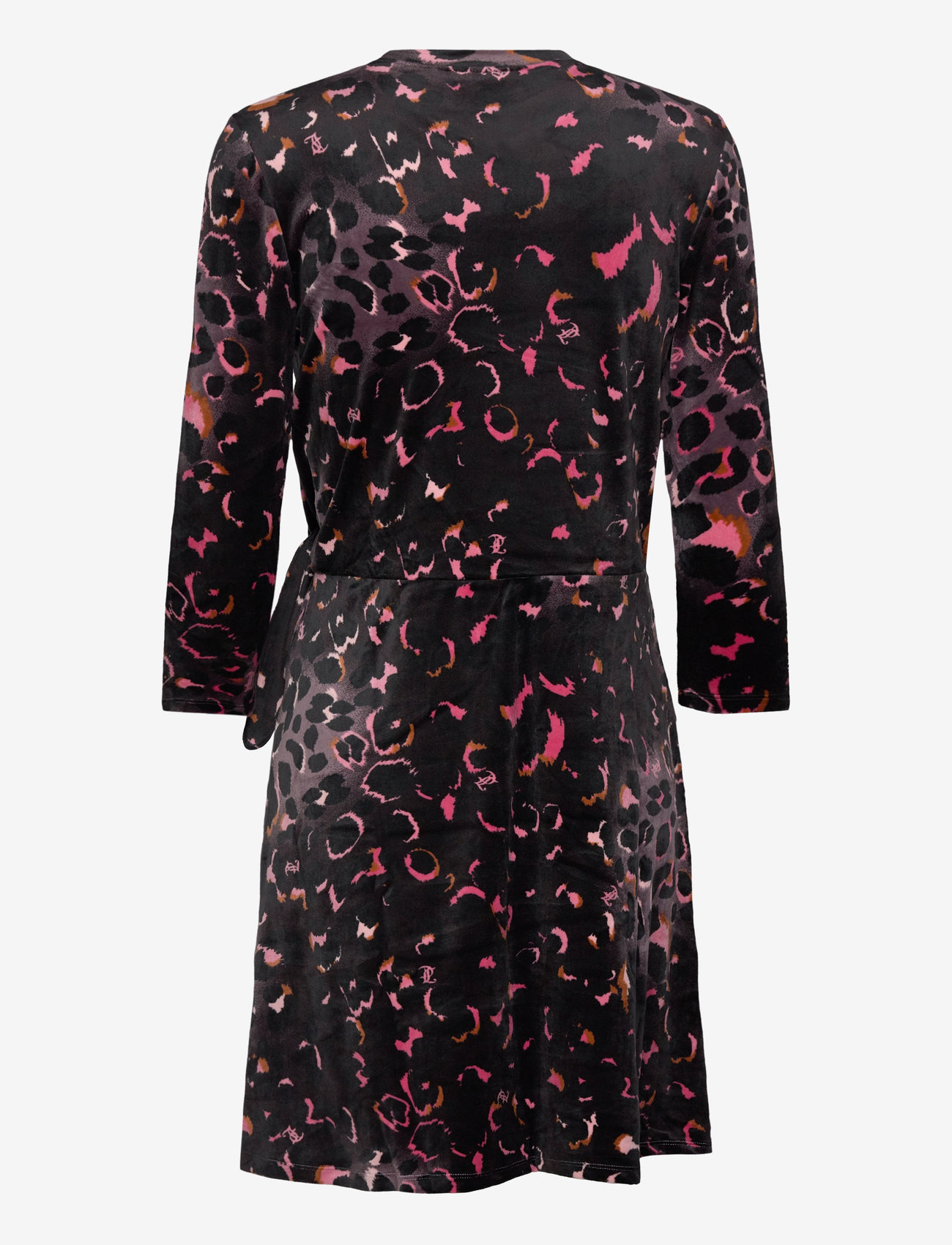 Juicy Couture - Juicy Leopard Print Velour Dress - kurze kleider - black - 1