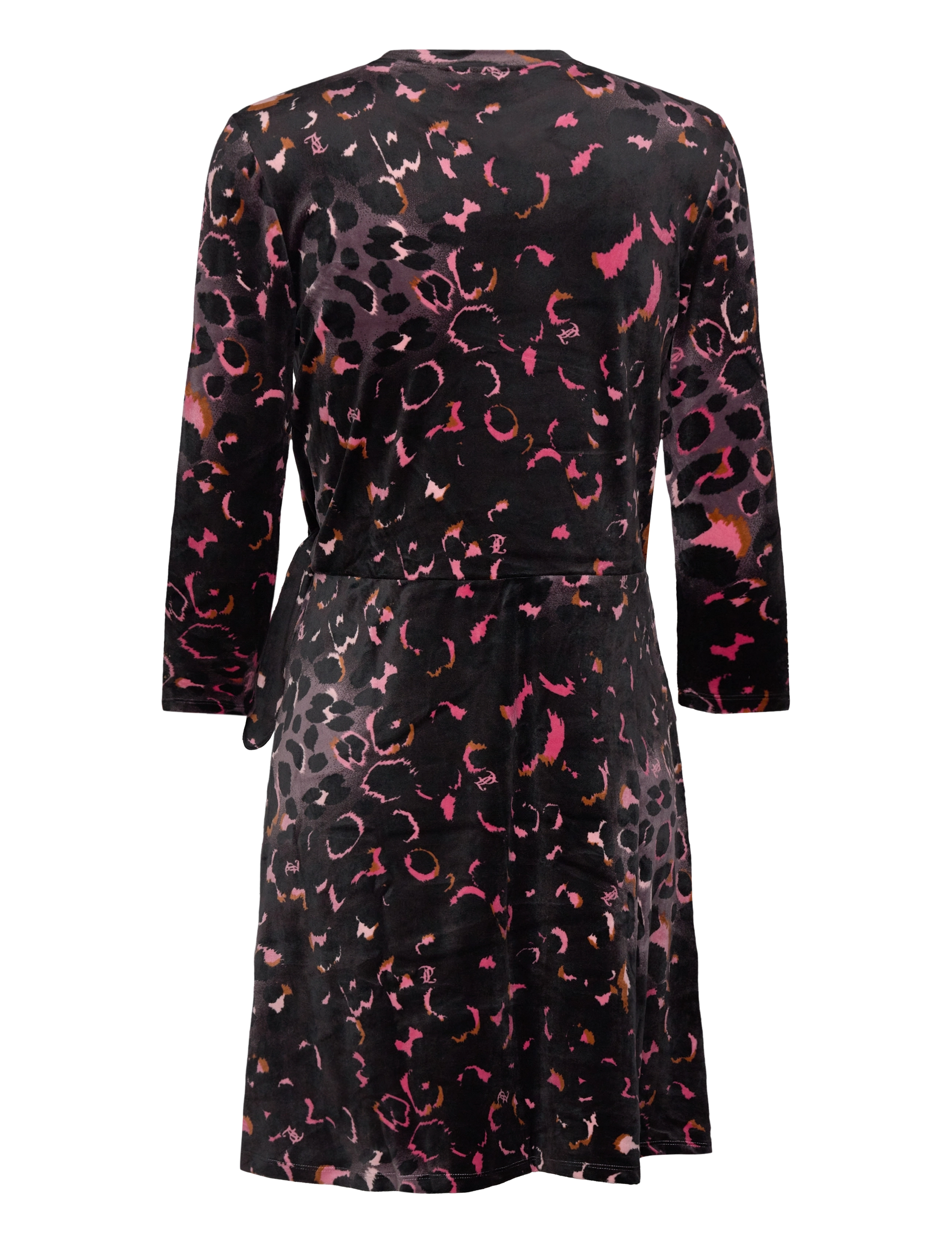 Juicy Couture - Juicy Leopard Print Velour Dress - robes courtes - black - 1