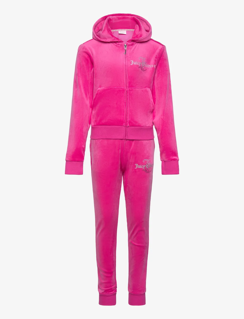 Juicy Couture - Diamante Hood & Slim Jogger Set - spordidressid - fuchsia purple - 0