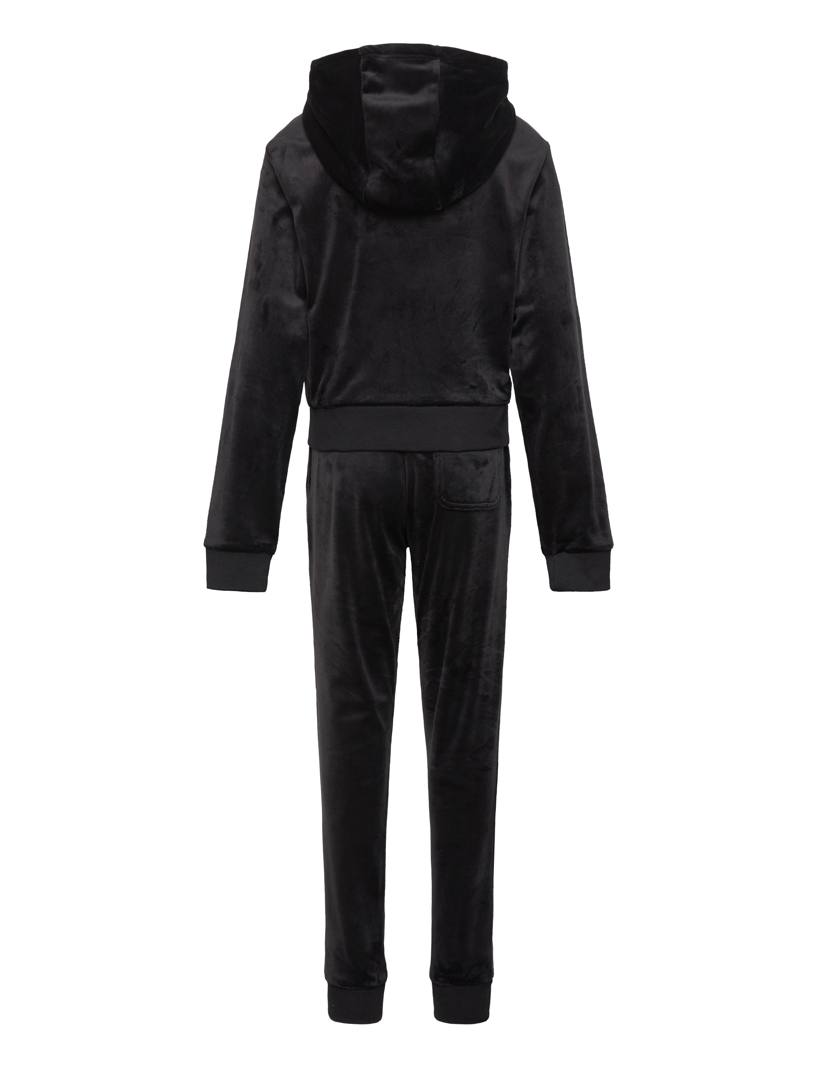 Juicy Couture - Diamante Hood & Slim Jogger Set - jet black - 1