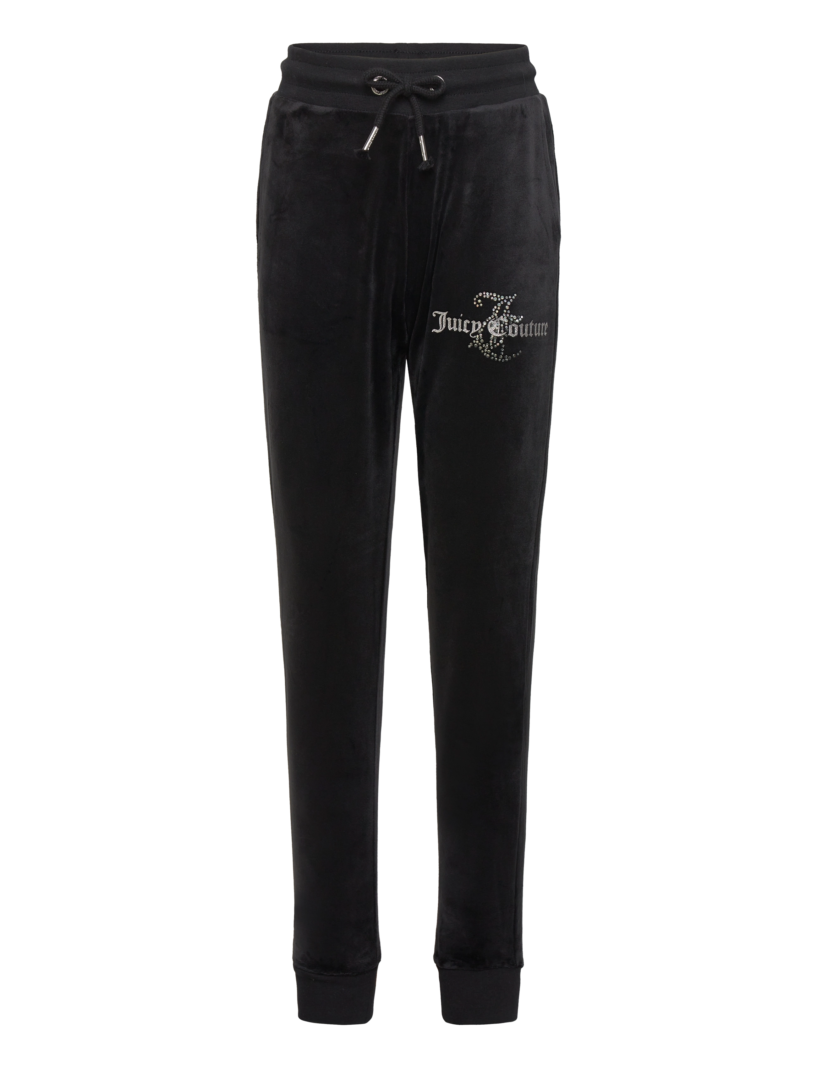 Juicy Couture - Diamante Hood & Slim Jogger Set - jet black - 2