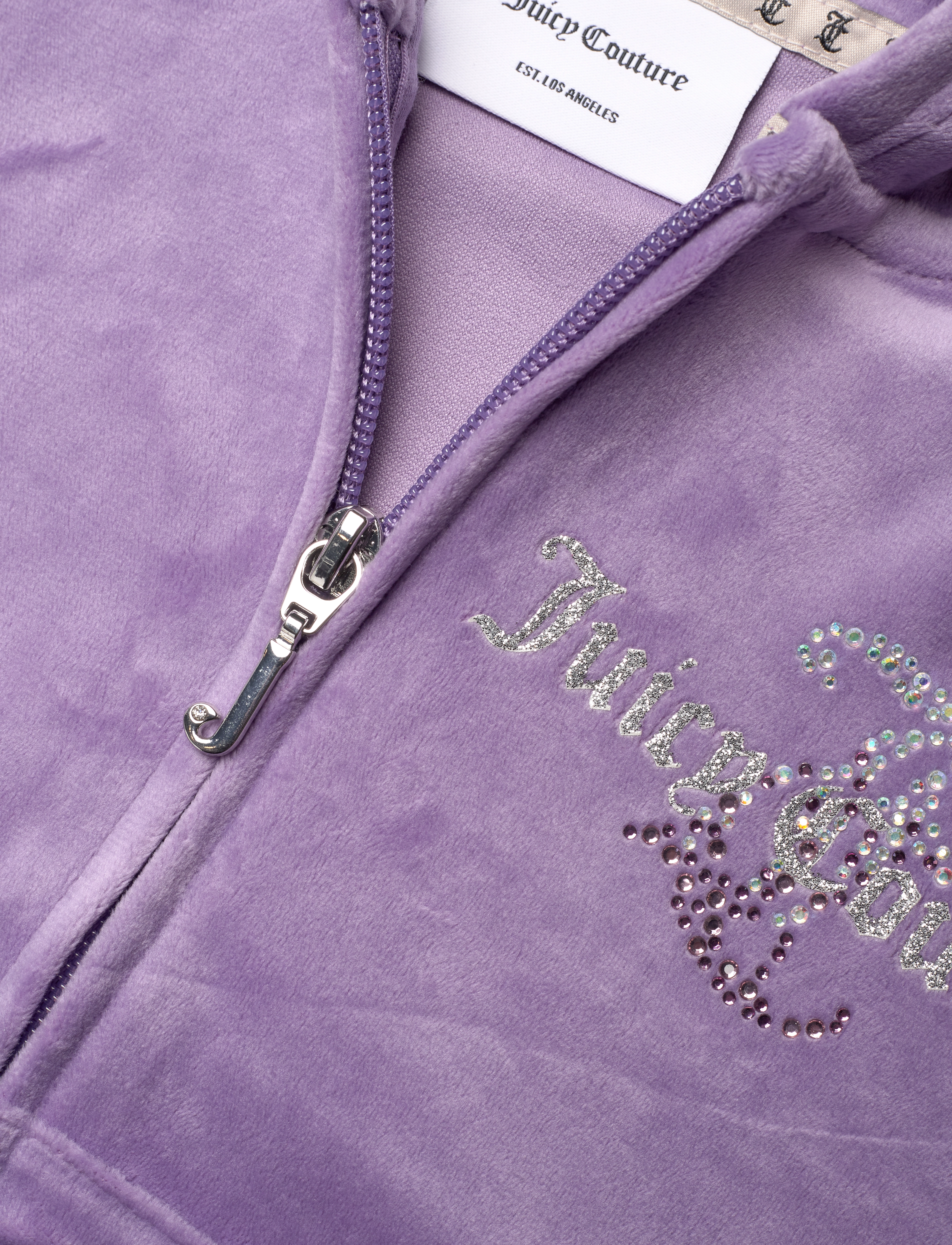 Juicy Couture - Diamante Hood & Slim Jogger Set - purple haze - 4
