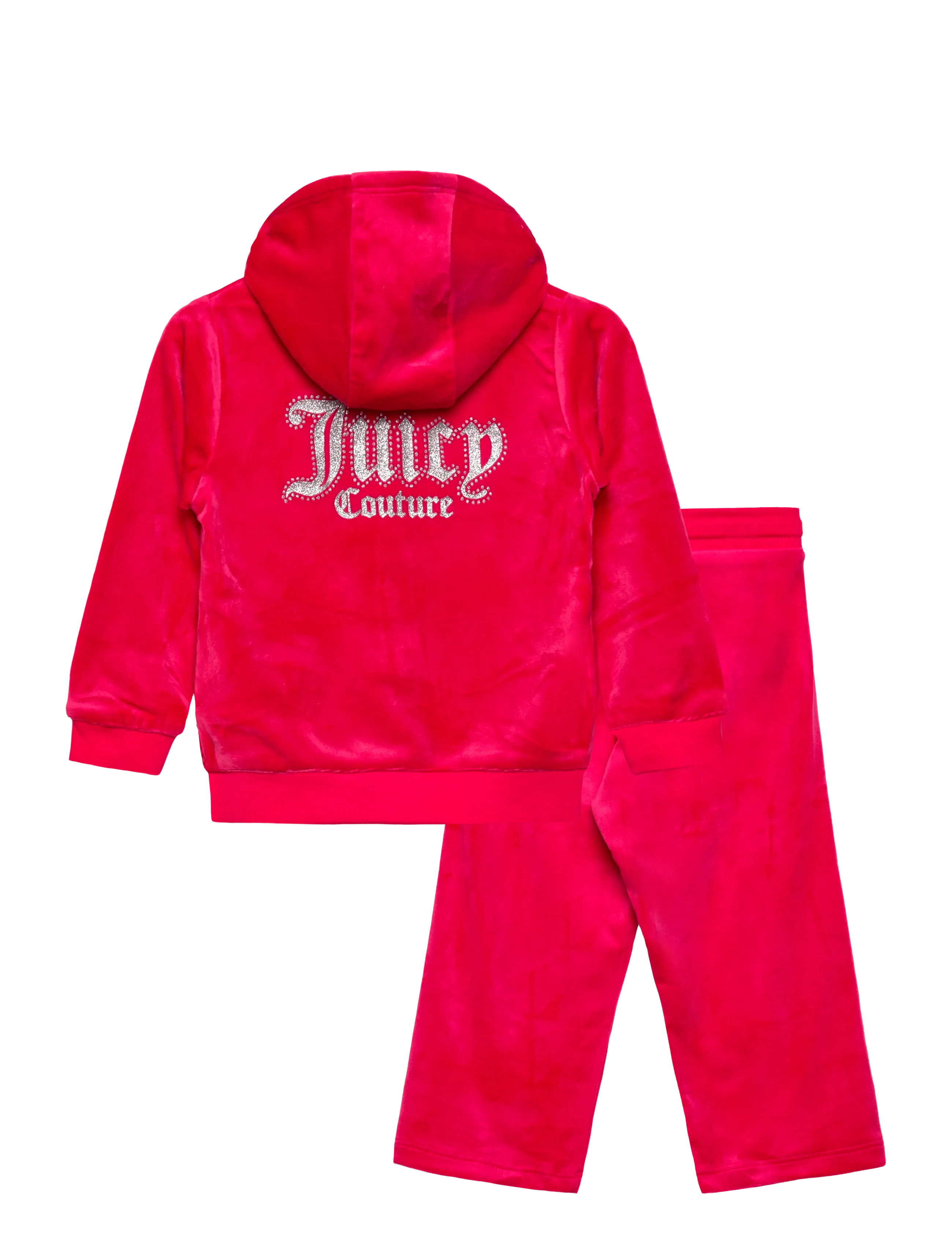 Juicy Couture - Glitter Print Zip Thru & Jog Set - sportanzüge - virtual pink - 1
