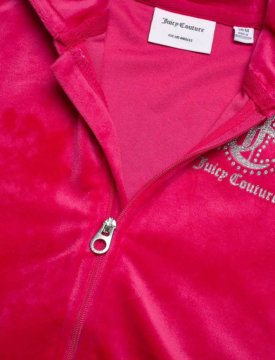 Juicy Couture - Glitter Print Zip Thru & Jog Set - sportanzüge - virtual pink - 2