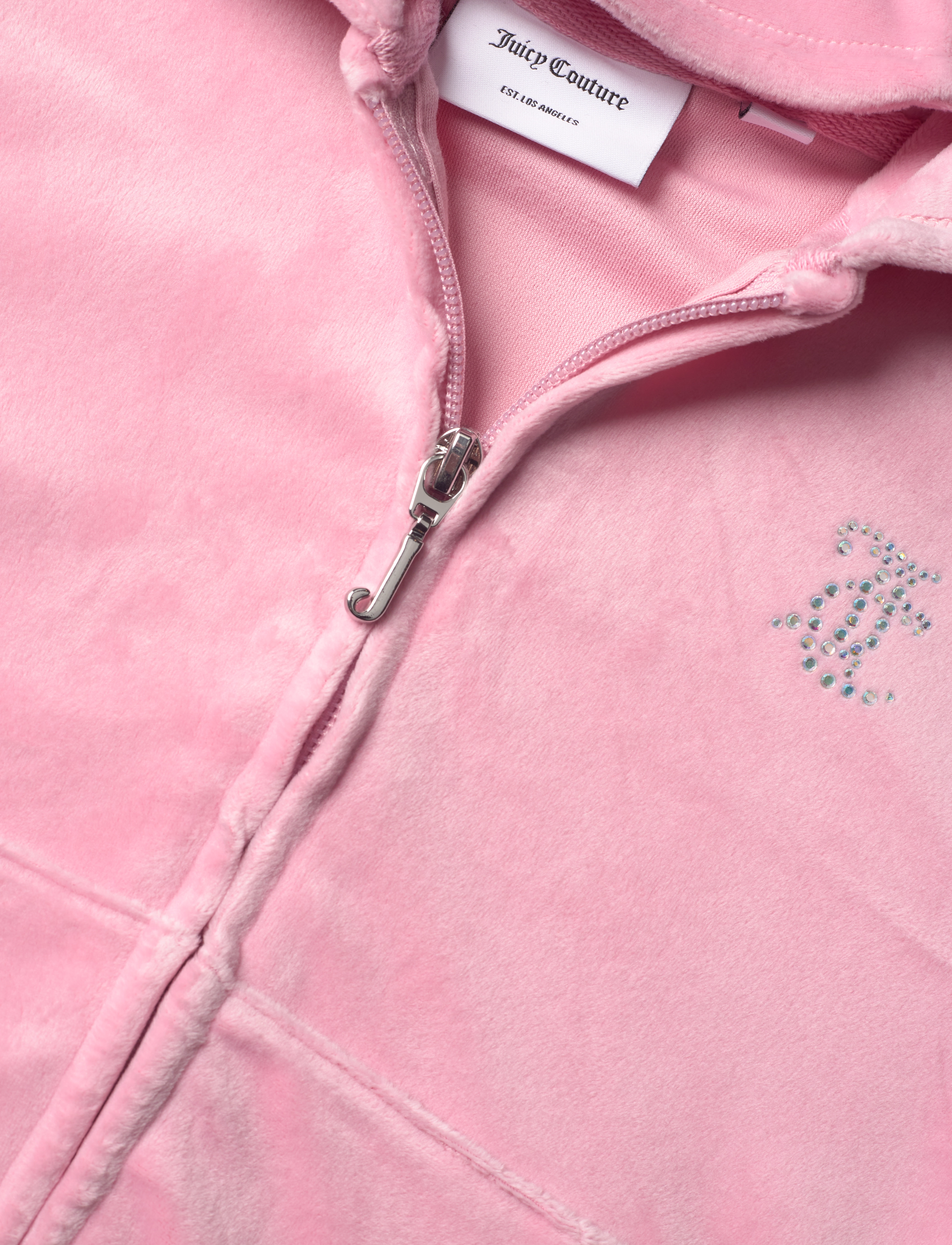 Juicy Couture - JC Diamante Zip Thru Hood - pink nectar - 2