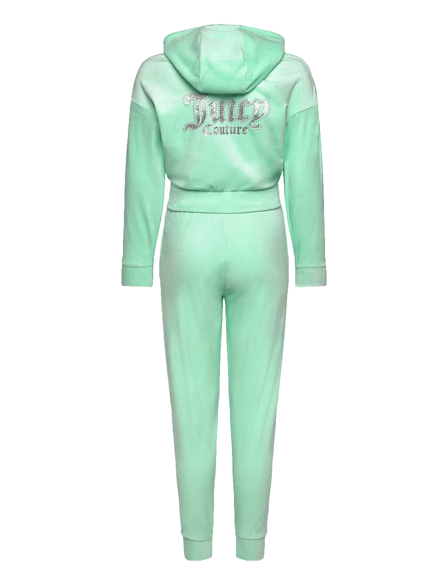 Juicy Couture - Juicy Cropped Zip Thru & Relaxed Jogger Set - sportanzüge - yucca - 1