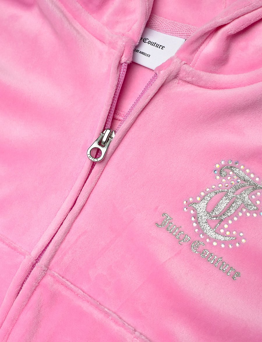 Juicy Couture - Cropped Zip Thru & Bootcut Set - joggingsæt - begonia pink - 4