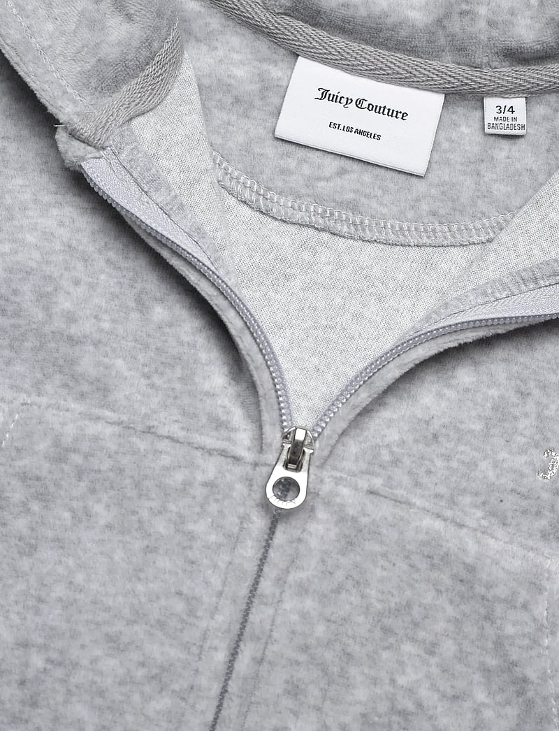 Juicy Couture - Cropped Zip Thru & Bootcut Set - joggingsæt - vintage grey heather - 2