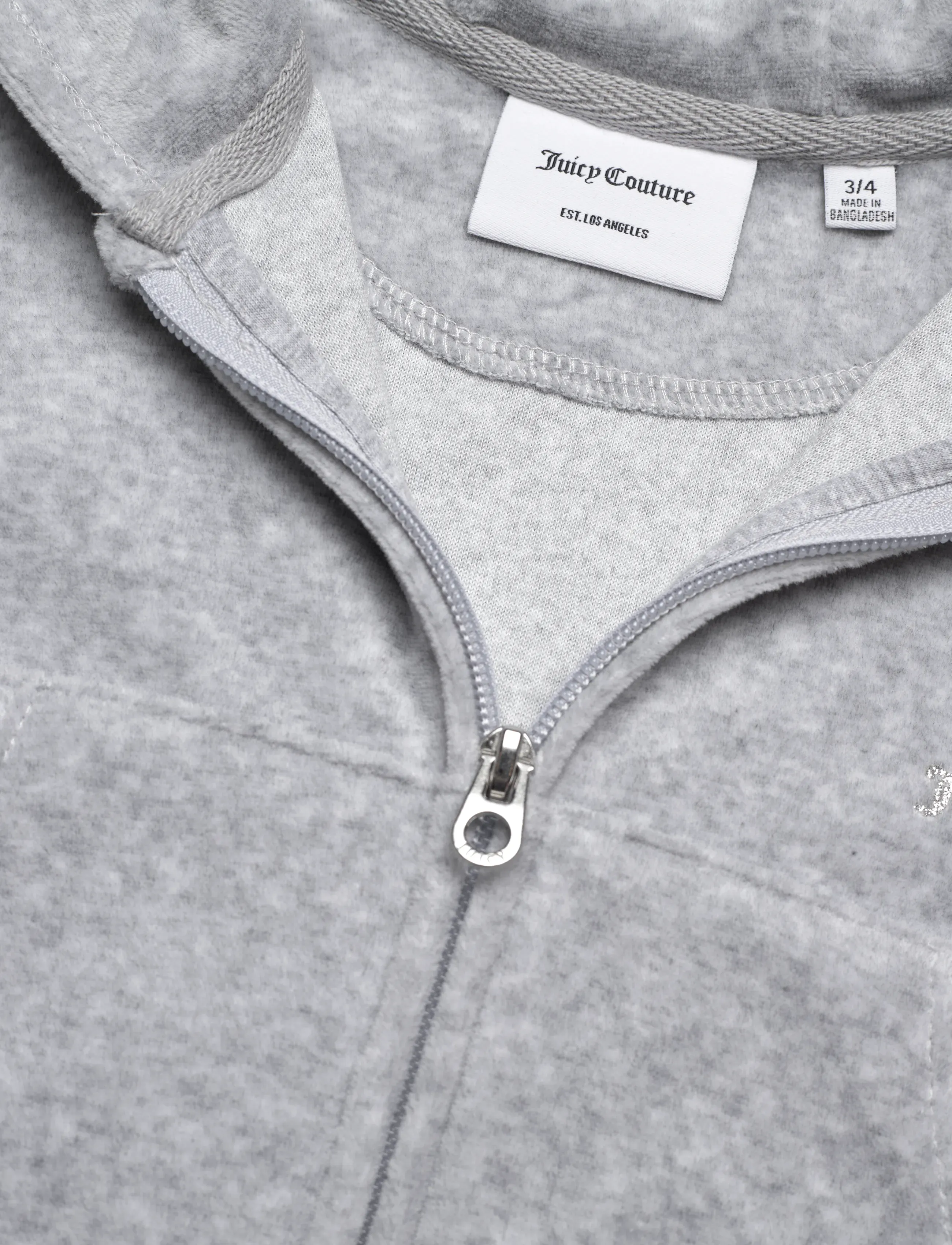 Juicy Couture - Cropped Zip Thru & Bootcut Set - joggingsæt - vintage grey heather - 2