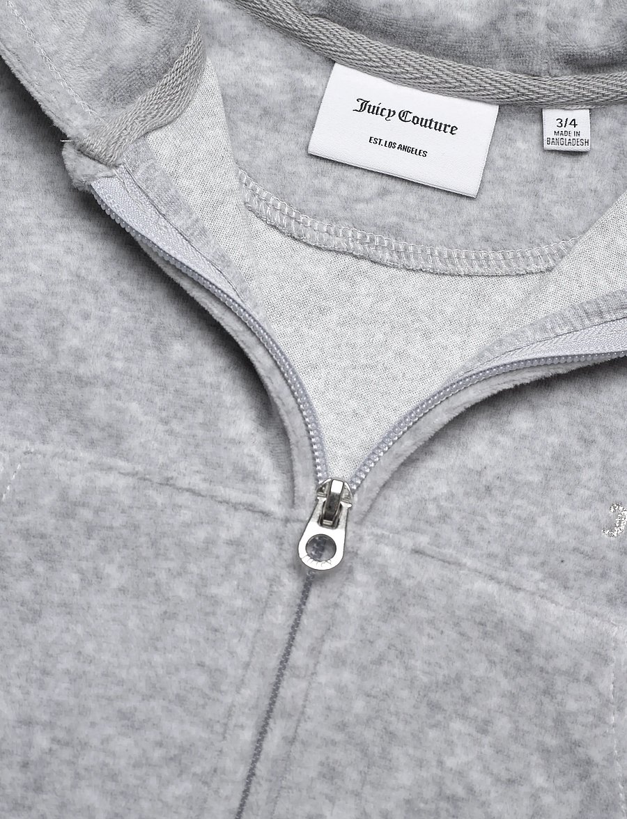 Juicy Couture - Cropped Zip Thru & Bootcut Set - joggingsæt - vintage grey heather - 2