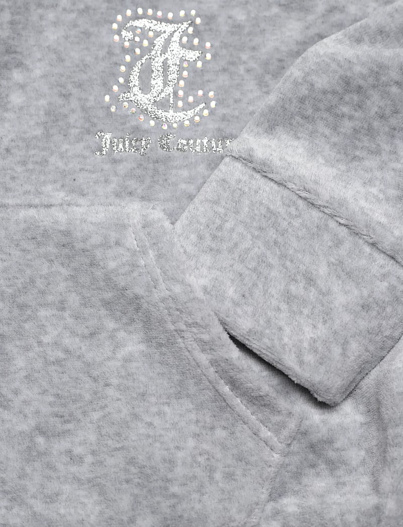 Juicy Couture - Cropped Zip Thru & Bootcut Set - joggingsæt - vintage grey heather - 3