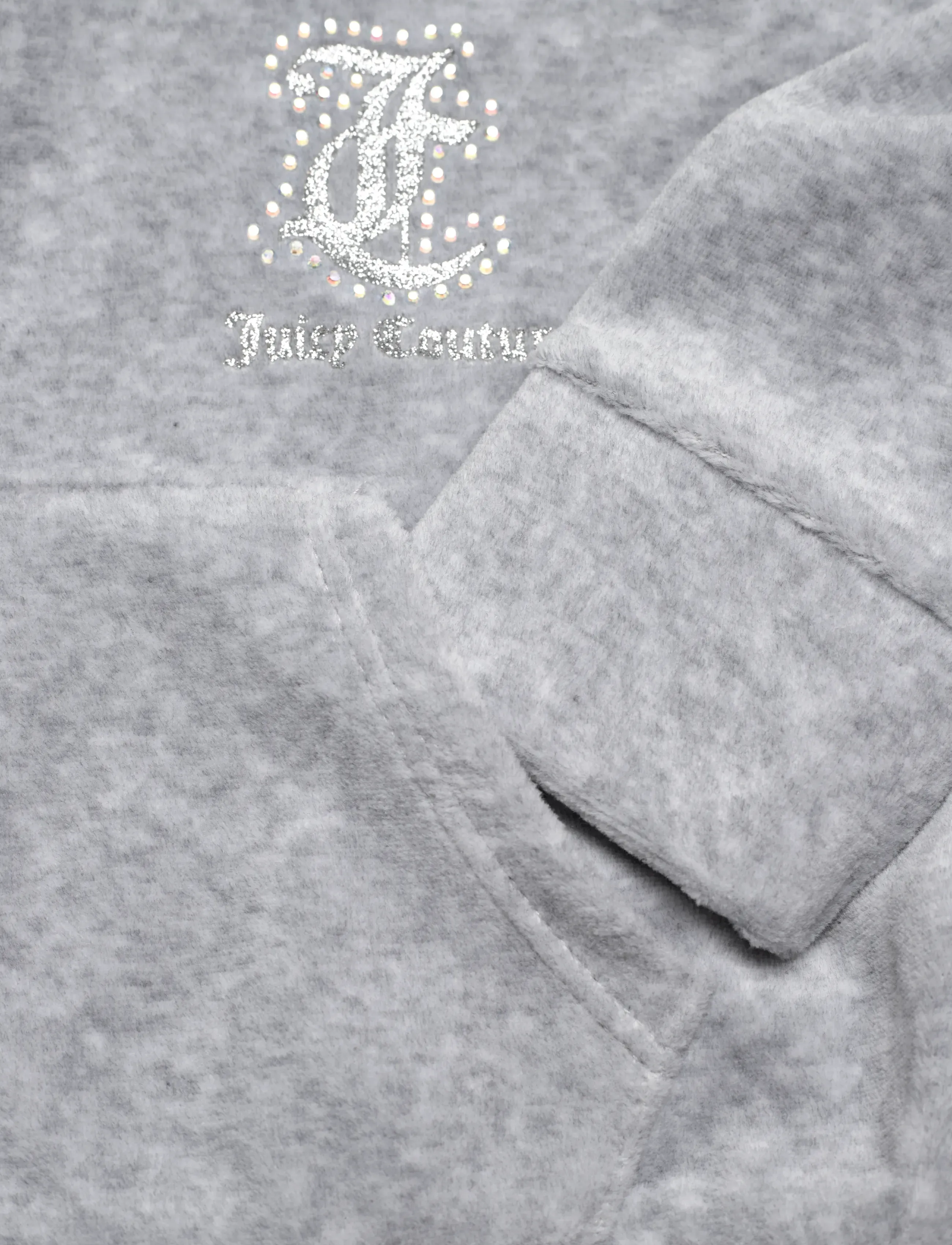 Juicy Couture - Cropped Zip Thru & Bootcut Set - joggingsæt - vintage grey heather - 3