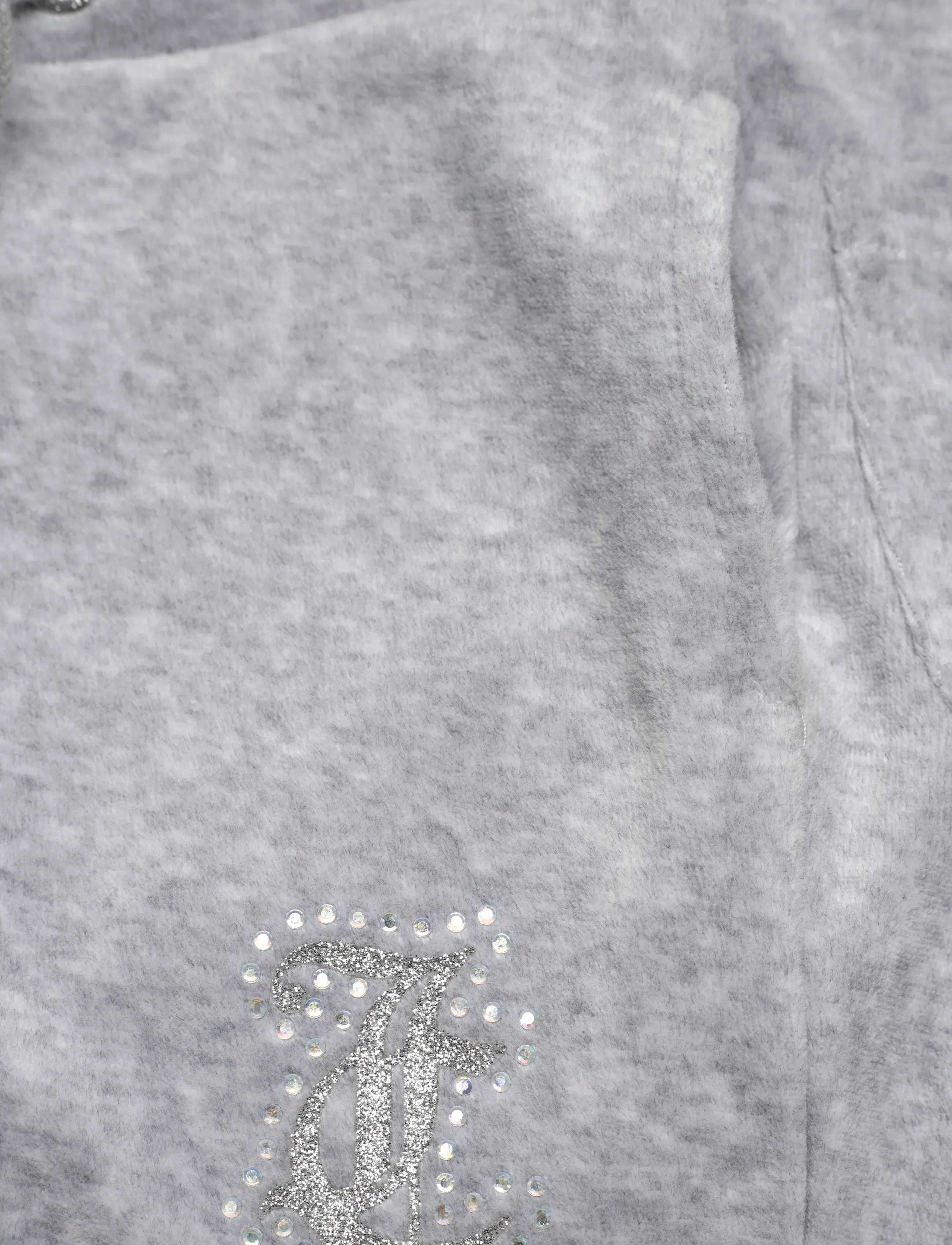 Juicy Couture - Cropped Zip Thru & Bootcut Set - joggingsæt - vintage grey heather - 4