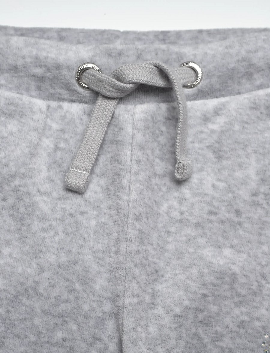 Juicy Couture - Cropped Zip Thru & Bootcut Set - joggingsæt - vintage grey heather - 5