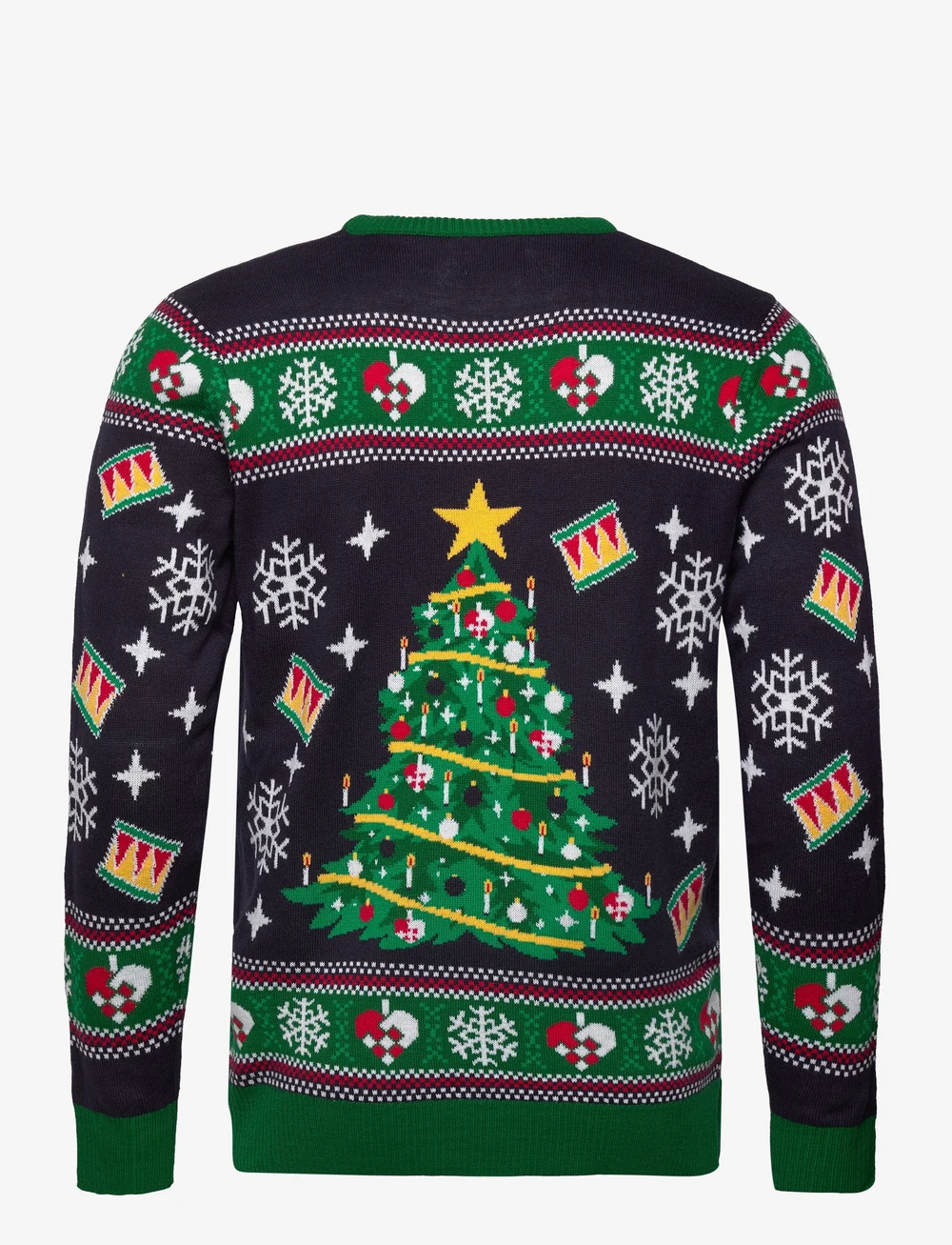 Happy Seasons - Christmas tree sweater LED - julesweaters - navy - 1